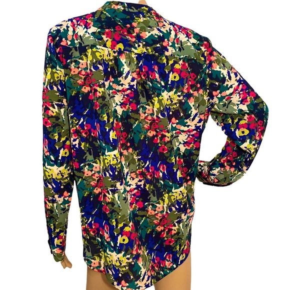 ๐ J. CREW | VIBRANT FLORAL BLOUSE SZ S - Picture 2 of 16